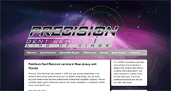 Desktop Screenshot of precisiondentremoval.com