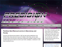 Tablet Screenshot of precisiondentremoval.com